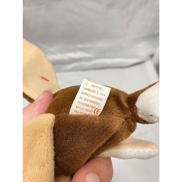1997 Ty Beanie Baby STRETCH the Ostrich Bird Plush Toy 10 X 5.5 Inch - Picture 10 of 10